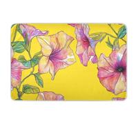 Unique Flowers Yellow Extra Large Almohadilla de entrenamiento para ir al baño altamente absorbente, colchón de viaje transpirable para bebés y niñas, 52 pulgadas de largo x 34 pulgadas de ancho