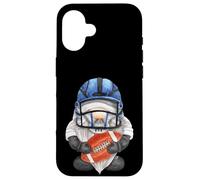 Unique Football GNOME with Helmet and Ball For GNOME Lover Carcasa para iPhone 16
