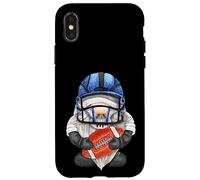 Unique Football GNOME with Helmet and Ball For GNOME Lover Carcasa para iPhone X/XS