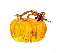 Unique For Crystal Pumpkin Figurine for Decor, 65mm Decorative Glass Piece Perfect for Various Celebrations (amarillo)