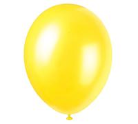 Unique-Globos Perlados de Látex para Fiestas, 50 Unidades, color (cajun yellow), pack of 50 (56873)