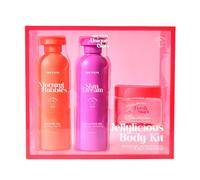 Beter - Set Cuidado Corporal Jellylicious Body, Set de Ducha 3 Piezas con Gel de Baño, Exfoliante Corporal y Gelatina Hidratante, Aroma de Melocotón, Ideal para Revitalizar la Piel, Set Regalo