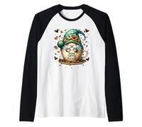 Unique GNOME In A Mug For Coffee Lovers More Coffee Please Camiseta Manga Raglan