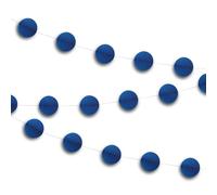 Unique- Guirnalda con bolas en forma de panal, Color azul rey, 210 cm (63377)