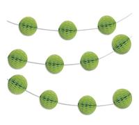 Unique- Guirnalda con bolas en forma de panal, Color verde lima, 210 cm (63374)