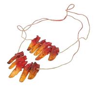 Unique Halloween Necklace 5pcs Bloody Charms Pendants for Scary Prop Broken Finger Ornament