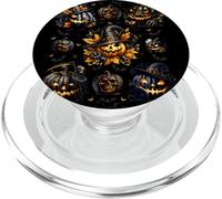 Unique Halloween Pumpkin Witch For Women Fall Spooky Season PopSockets PopGrip para MagSafe