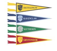Unique- Harry Potter Banderines de Tela-Fiesta Pack de 4, Multicolor (23591)