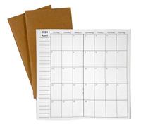 UNIQUE HM&LN Travelers - Calendario de enero de 2025 a junio de 2026, planificador mensual, planificador semanal, 1 semana en 2 páginas, diario regular TN, 21 x 11 cm, 3 unidades