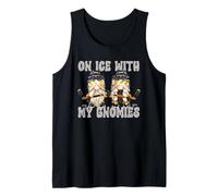 Unique Hockey Player For GNOME Lover On Ice with My Gnomies Camiseta sin Mangas