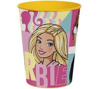 Unique Industries Barbie Vaso de plástico, capacidad de 16 onzas, juego de 8, niña, cumpleaños, bautizo, suministros para fiestas
