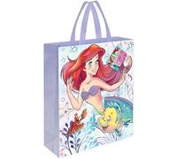 Unique- Little Mermaid Bolsa Grande de Plástico-Fiesta de Disney Mermaid-33cm x 28cm, dibujo animado, Multicolor, Taglia Unica (79975)