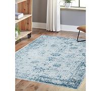 Unique Loom Sofia Collection - Alfombra Tradicional Vintage (120 x 170 cm), Color Azul Claro