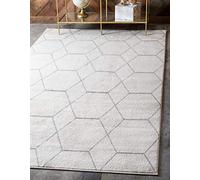 Unique Loom Trellis Frieze - Alfombra de Estilo marroquí (122 x 183 cm), Color Marfil