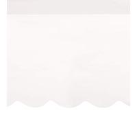 Unique- Mantel de Papel - 2,74 m x 1,37 m - Borde Festoneado - Blanco, Color white (73951)