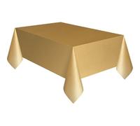 Mantel de Plástico - 2,74 m x 1,37 m - Oro