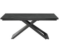 Unique Mesa extensible cristal templado negro