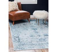 Unique n-Incomparable Loom Sofia Collection, Polipropileno, Azul Claro, 8' x 10'