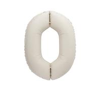 Unique- Número: Globo Gigante 0-86 cm Desnudo Mate-1 Unidad (Paquete de 1), Color nude, Large (19650)