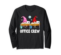Unique Office Crew Graphic For Men and Women Funny GNOME Manga Larga