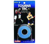 Unique Overgrip Tourna TAC 3er - Mango de Raqueta de Tenis, Color Azul, Talla Standard