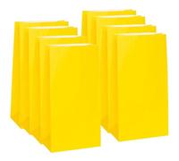 Unique- Paquete de 12 bolsas de regalo de papel, Color amarillo (59000)