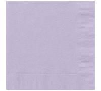 Unique- Paquete de 20 servilletas de papel, Color lavanda, 13 cm (31351)