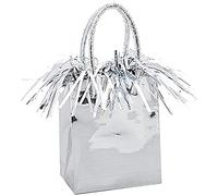 Unique Party 4985 - Peso del Globo - Forma de Bolsa de Regalo - Plata
