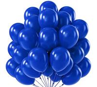Unique Party 56857 - Globos de Fiesta de Látex - 30 cm - Azul Noche - Paquete de 50