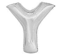 Unique Party 57532 - Globo Gigante - Letra Y - 86 cm - Plata