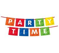 Unique Party 58238 - Guirnalda de Letras de Fiesta - 1,83 m - Fiesta de Cumpleaños de Bloques de Construcción