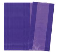 Unique Party 62025 - Bolsas de Regalo de Celofán - Morado - Paquete de 30