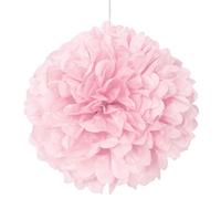 Unique Party 63200 - Pompón de Papel de Seda - 40 cm - Rosa Claro