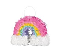 Unique Party 73919 - Mini Decoración de Piñata Arcoíris