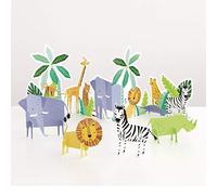 Unique Party 73928 - Kit de Decoración de Fiesta de Safari de Animales - Juego de 5