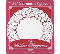 Unique Party - Blondas, color blanco , blanco, 8.25" - 28ct