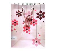 Unique Party - Bolsa de Regalo Diseño Floral (Talla Única) (Rosa Rosado)