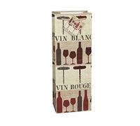 Unique Party - Bolsa de Vino Vino de Aluminio (Talla Única) (Rojo, Marrón, Beige)