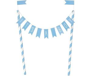 Unique Party - Decoración de Pasteles - Diseño de Baby Shower de Corazones de color Azul (73390)