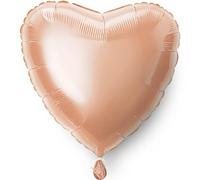 Unique Party - Globo en Forma de Corazón de Oro Rosa45 cm (52967) , color/modelo surtido