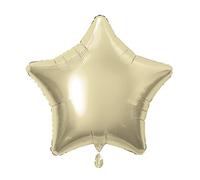 Unique Party- Globo foil helio estrella, Color oro, 50 cm (53321) , color/modelo surtido