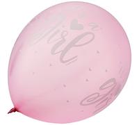 Unique Party- Globos, Color rosado, It's a Girl Balloons (56114) , color/modelo surtido