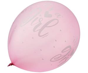 Unique Party- Globos, Color rosado, It's a Girl Balloons (56114) , color/modelo surtido