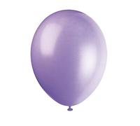 Unique-80007 Globos de Látex de 30 cm, Color Morado (Lilac Lavender), Pack de 10 (80007)