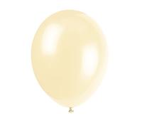 Unique Party - Globos de Látex - 30 cm - Color Marfil - Paquete de 10 (80021)
