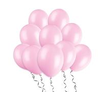 Unique-80015 ningún Tema carácter Globos de Látex de 30 cm, Color Rosa (Powder Pink), Pack de 10 (80015)