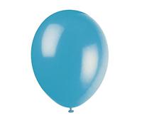 Unique Party - Globos de Látex - 30 cm - Color Turquesa - Paquete de 10 (80009)