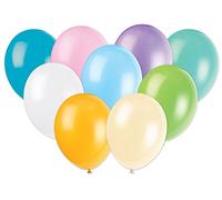 Unique Party - Globos de Látex - 30 cm - Colores Pastel Surtidos - Paquete de 10 (80150)