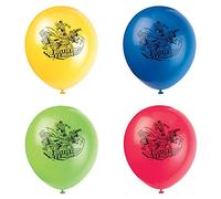 Unique Party - Globos de Látex - 30 cm - Diseño de la Liga de la Justicia - Paquete de 8 (49975) , color/modelo surtido