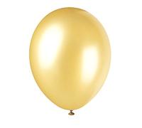 Unique Party - Globos Perlados de Látex - 30 cm - Color Amarillo - Paquete de 8 (80082)